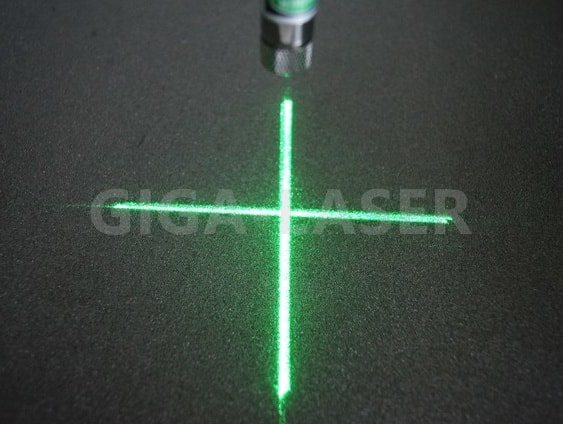 グリーンレーザーマーカーCSP520 　クロスライン標準照射
