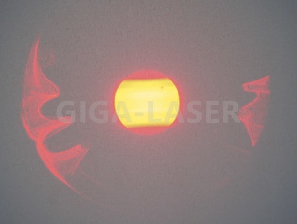 赤色レーザースポット